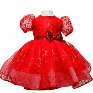 Elegant Red Tulle dress