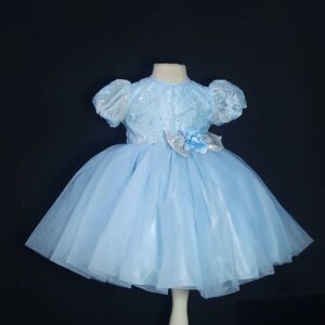 Blue Princess Lace Ball Dress